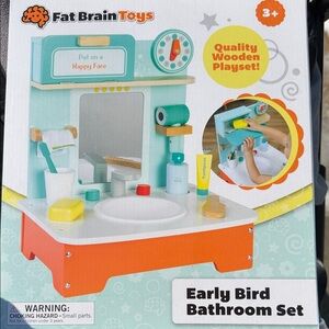 Fat Brain Toys Early Bird Bathroom Set - Colorful Playset